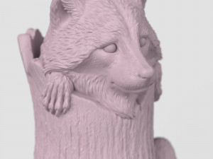 STL CNC Router file 3dprintable Hairpin Raccoone 3D Print Model