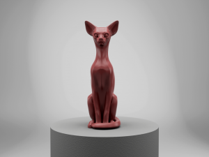 STL CNC Router file 3dprintable Cat Sphinx 3D Print Model