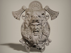 STL CNC Router 3dprint file Berserk panel 3D 打印模型