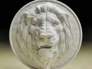 STL CNC ルーター ファイル 3dprintable STL Lion 浅浮き彫り 3Dプリントモデル