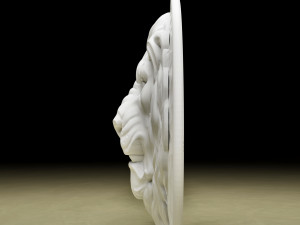 STL CNC Router file 3dprintable STL Lion bas relief Model do druku 3D