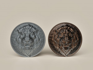 STL CNC Router file 3dprintable STL Lion bas relief Model do druku 3D