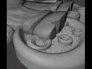 STL CNC Router file 3dprintable Bear Panel 3Dプリントモデル