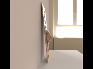 STL CNC Router file 3dprintable Panel Beware of dog 3D 프린트 모델