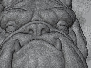 STL CNC Router file 3dprintable Panel Beware of dog 3D 프린트 모델