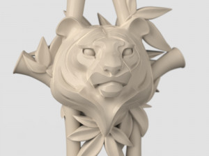 STL CNC Router file 3dprintable Hairpin Tiger 3D Print Model