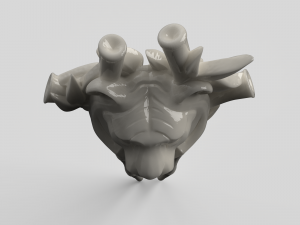 STL CNC Router file 3dprintable Hairpin Tiger 3D Print Model