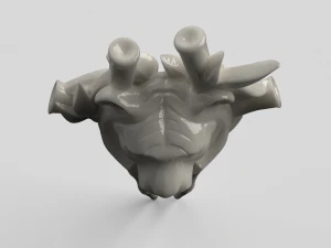 STL CNC Router file 3dprintable Hairpin Tiger 3D Print Model