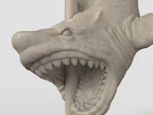 File STL del router CNC Ciondolo squalo stampabile in 3d Modello di stampa 3D