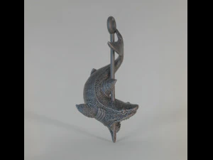 File STL del router CNC Ciondolo squalo stampabile in 3d Modello di stampa 3D