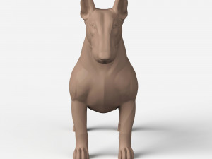 STL CNC Router file 3dprintable Bull Terrier 3D-Druckmodell