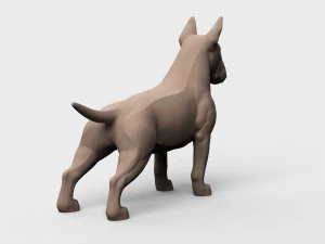 STL CNC Router file 3dprintable Bull Terrier 3D Print Model