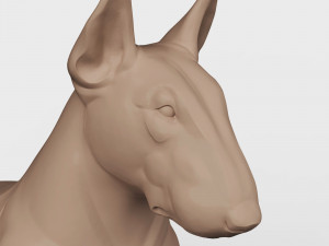 STL CNC Router file 3dprintable Bull Terrier 3D-Druckmodell