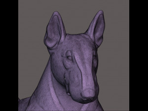 STL CNC Router file 3dprintable Bull Terrier 3D-Druckmodell