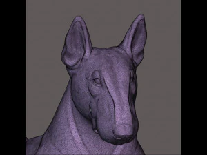 STL CNC Router file 3dprintable Bull Terrier 3D Print Model