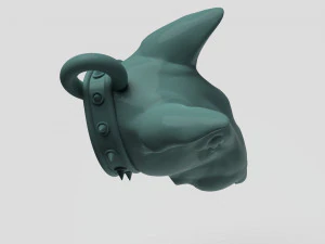 STL CNC Router file 3dprintable Bull Terrier Pendant 3D Print Model