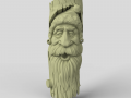 STL CNC Router file 3dprintable Santa Tree Mask 3D Baskı Modeli