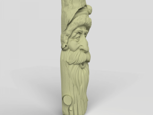 STL CNC Router file 3dprintable Santa Tree Mask 3D प्रिंट मॉडल