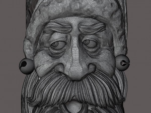 STL CNC Router file 3dprintable Santa Tree Mask 3D प्रिंट मॉडल