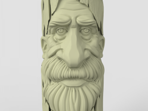 STL CNC Router file 3dprintable Tree Mask Modello di stampa 3D