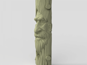 STL CNC Router file 3dprintable Tree Mask Modello di stampa 3D