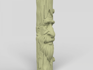 STL CNC Router file 3dprintable Tree Mask Modello di stampa 3D