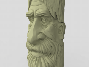 STL CNC Router file 3dprintable Tree Mask Modello di stampa 3D