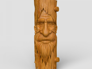 STL CNC Router file 3dprintable Tree Mask Modello di stampa 3D