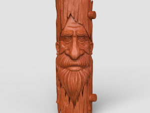 STL CNC Router file 3dprintable Tree Mask Modello di stampa 3D
