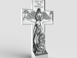 STL CNC Router file 3dprintable Christmas Native Scene Modelo de Impressão 3D