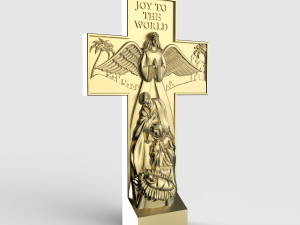 STL CNC Router file 3dprintable Christmas Native Scene Modelo de Impressão 3D