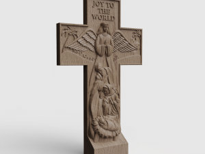 STL CNC Router file 3dprintable Christmas Native Scene Modelo de Impressão 3D