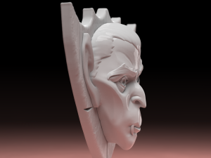 STL CNC Router file 3dprintable Dracula Panel 3D प्रिंट मॉडल