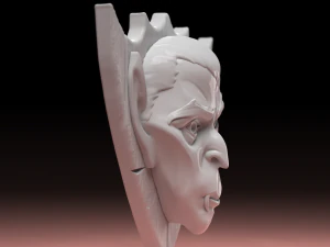 STL CNC Router dosyası 3 boyutlu yazdırılabilir Drakula Paneli 3D Baskı Modeli