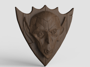 STL CNC Router file 3dprintable Dracula Panel 3D प्रिंट मॉडल