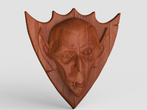 STL CNC Router file 3dprintable Dracula Panel 3D प्रिंट मॉडल