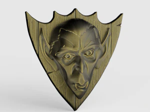 STL CNC Router dosyası 3 boyutlu yazdırılabilir Drakula Paneli 3D Baskı Modeli