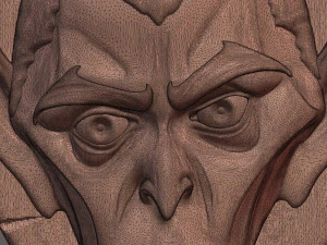 STL CNC Router dosyası 3 boyutlu yazdırılabilir Drakula Paneli 3D Baskı Modeli