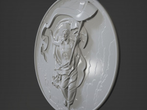STL CNC Router file 3dprintable Jesus Panel Modelo de Impressão 3D