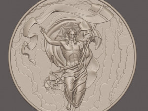 STL CNC Router file 3dprintable Jesus Panel Modelo de Impressão 3D