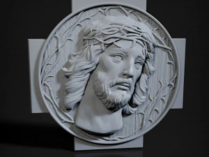 STL CNC ルーター ファイル 3dprintable Jesus パネル 2 3Dプリントモデル
