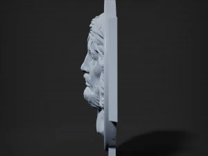 STL CNC Router file 3dprintable Jesus Panel 2 3D Print Model