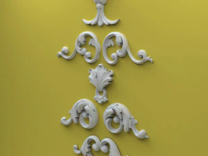 Set klassische M&ouml;bel Laubs&auml;gearbeit Relief STL CNC-Fr&auml;sdatei 3ddruckbar 3D Druckmodell