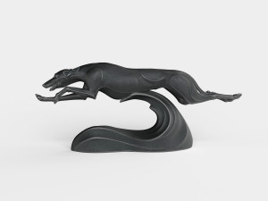 STL CNC Router file 3dprintable Greyhound Dog 3D Принт Модель