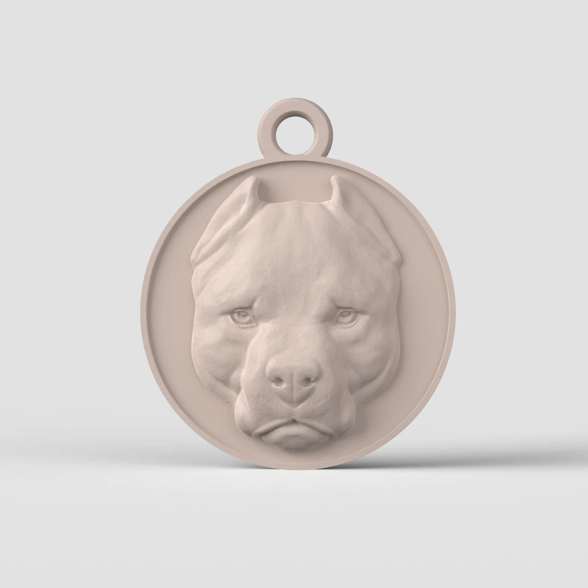 Arquivo STL CNC Router 3dprintable Pitbull Pendant Modelo de Impressão 3D .c4d .max .obj .3ds .fbx .stl .blend