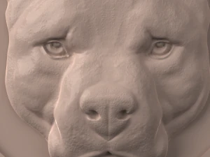 Arquivo STL CNC Router 3dprintable Pitbull Pendant Modelo de Impressão 3D