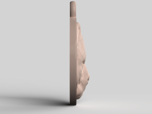 STL CNC Router file 3dprintable Pitbull Pendant 3D-Druckmodell