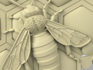 STL CNC Router file 3dprintable Bee Panel 3D प्रिंट मॉडल