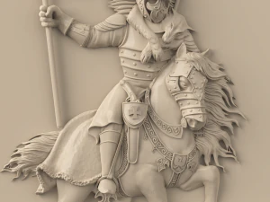 STL CNC Router file 3dprintable Polish Hussar Panel 3D Print Model