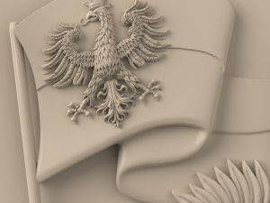 STL CNC Router file 3dprintable Polish Hussar Panel 3D Print Model